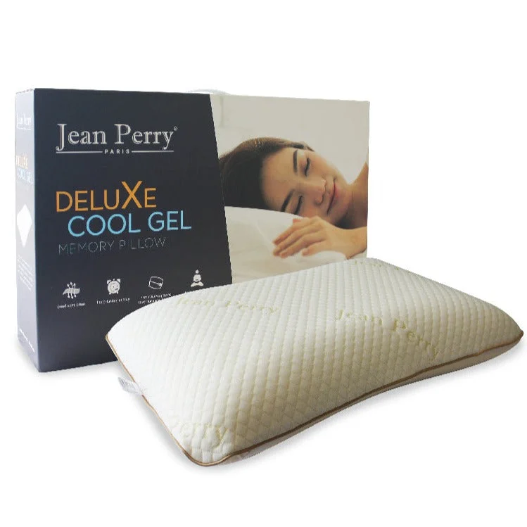 Silk Pillows for Smooth Skin and HairJean Perry Deluxe Cool Gel Memory Pillow