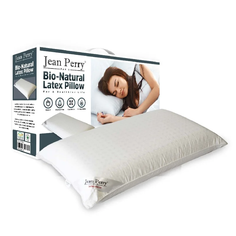 Silk Pillows for Smooth Skin and HairJean Perry Bio-Natural Latex Pillow - [100% Natural Latex]