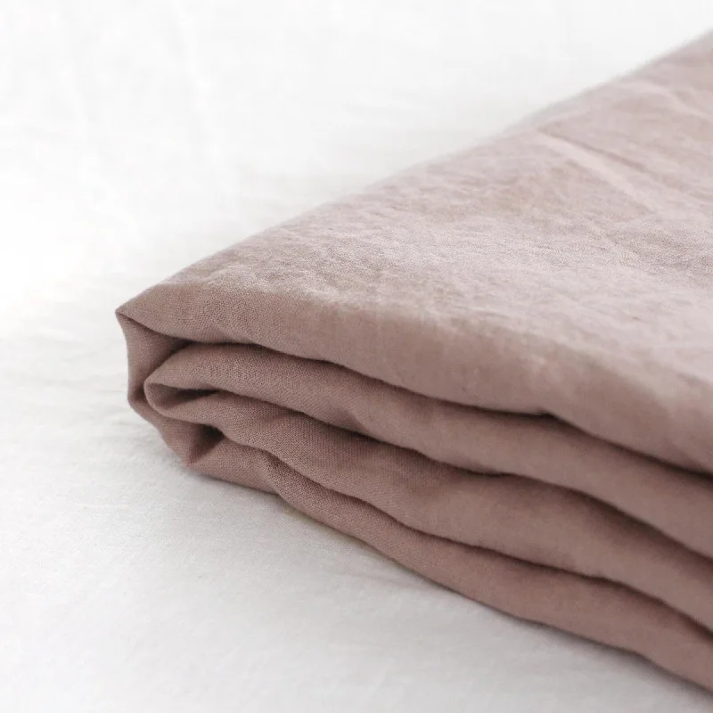 Rayon - Cotton Sheets for a Breathable and Soft BlendRosewood Pink Linen Sheets Set