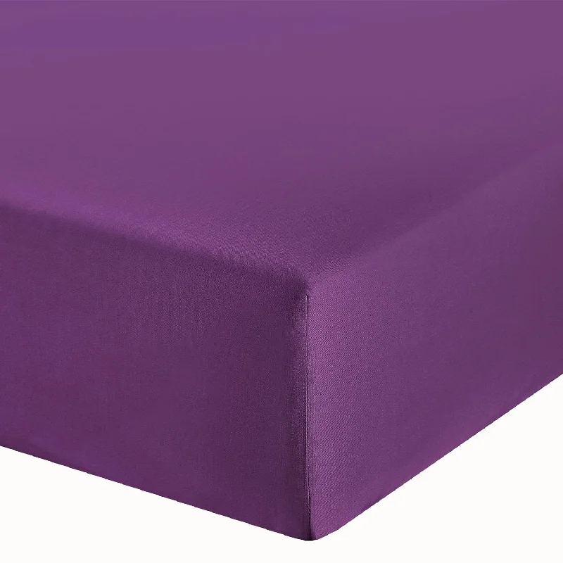 Flat Sheets with a High - Quality Finish for a Luxurious LookPurple Fitted Sheet Fully Elasticated Single Double and King Size