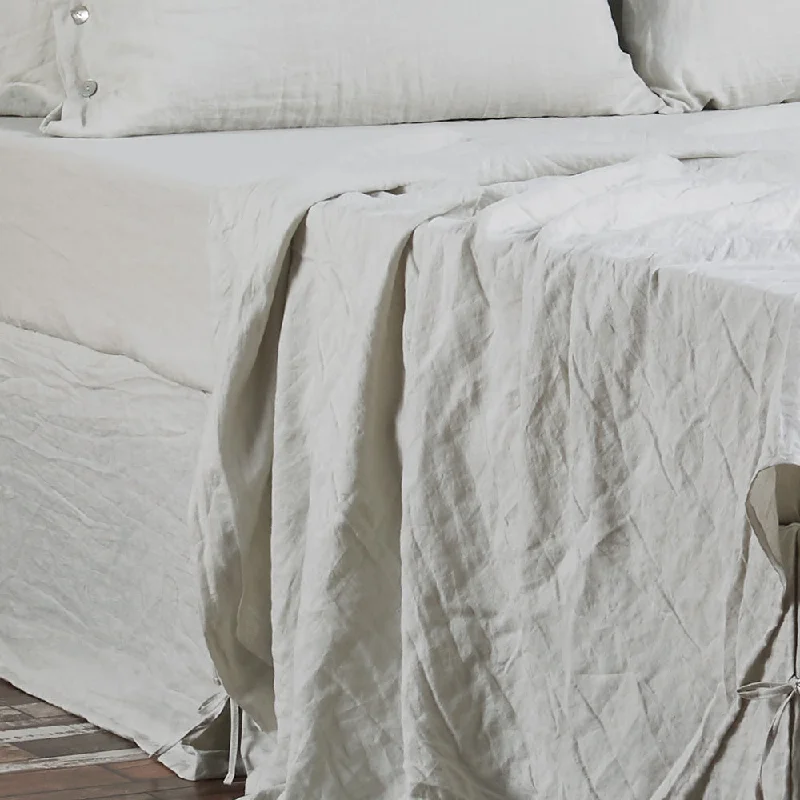 Thermal - Regulating Bamboo Sheets for All - Season ComfortBed Linen Flat Sheet Stone Grey