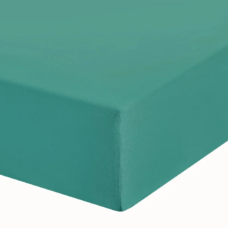 Wrinkle - Free Polyester Sheets for a Low - Maintenance BedTeal Fitted Sheet Fully Elasticated Single Double and King Size