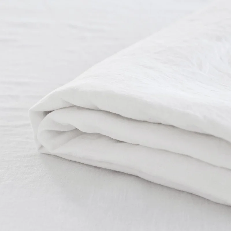 Sheet Sets with Multiple Pillowcase OptionsBrilliant White Linen Sheets Set