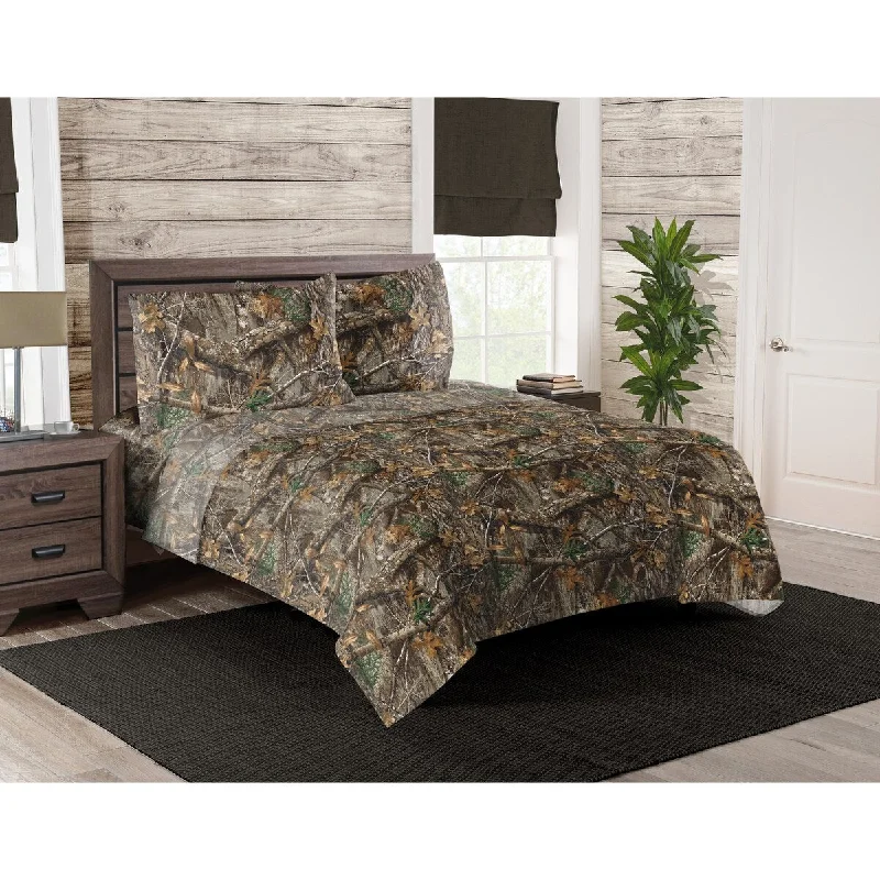 Fitted Sheets with Reinforced Corners for Long - Lasting UseRealtree Edge King Sheet Set