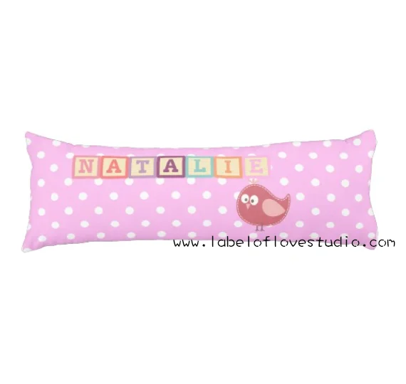 Adjustable Pillows for Customized ComfortRainbow Blocks in Pink Beansprout Pillow