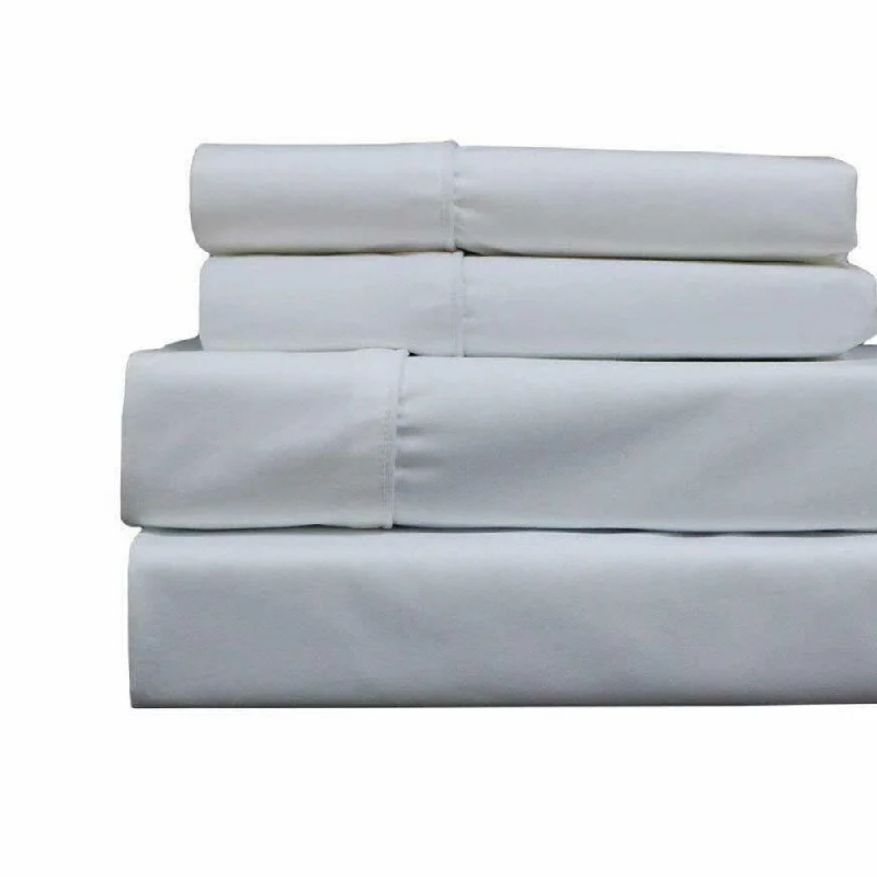 Wrinkle - Free Polyester Sheets for a Low - Maintenance Bed400 Thread Count Linens 4-Piece Set 100% Cotton Full Bed Sheet White