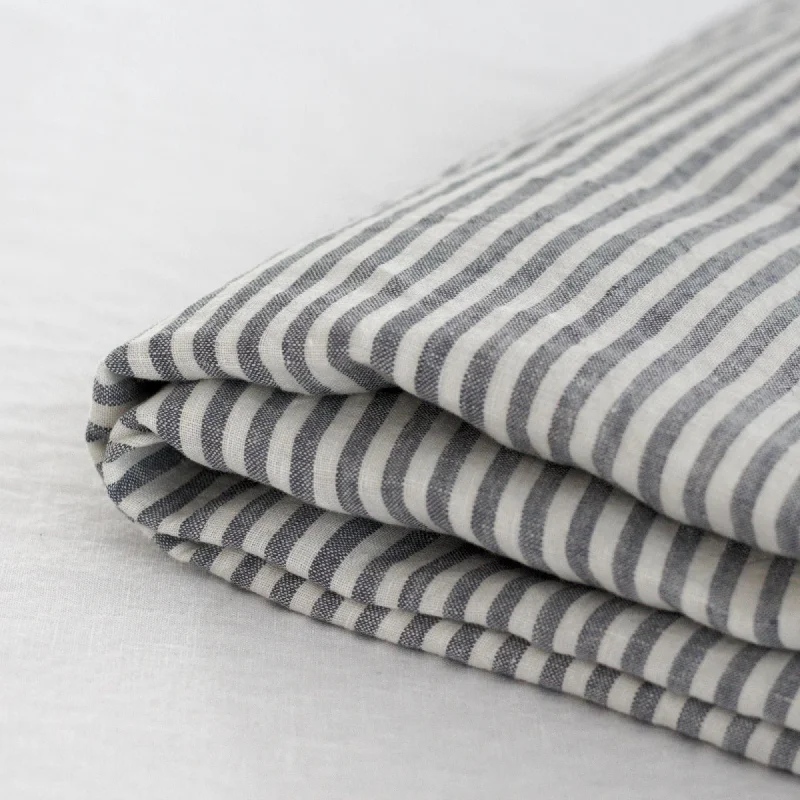 Quilted Cotton Sheets for a Warm and Inviting BedNavy Blue Stripes Linen Sheets Set