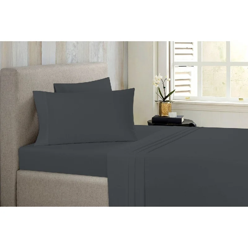 Moisture - Wicking Cotton Sheets for a Dry and Comfortable SleepBibb Home Antimicrobial 4 Piece Solid Sheet Set