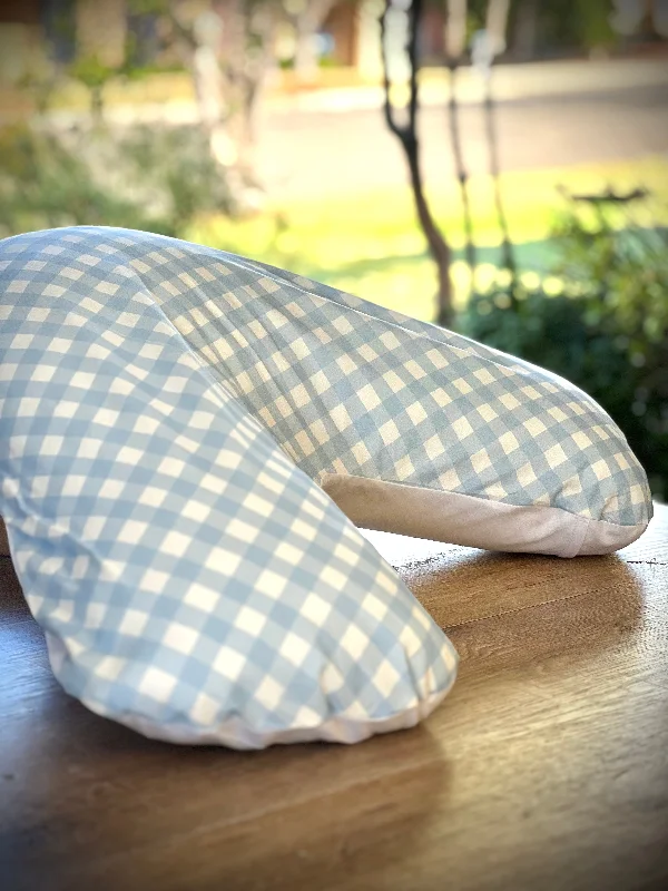 Firm Pillows for Side SleepersBlue Gingham - Boomerang Pillow Case