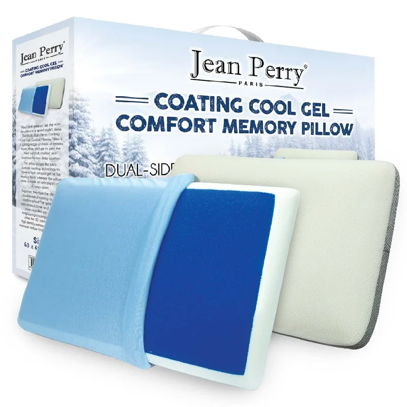 Silk Pillows for Smooth Skin and HairJean Perry Coating Cool Gel Memory Pillow