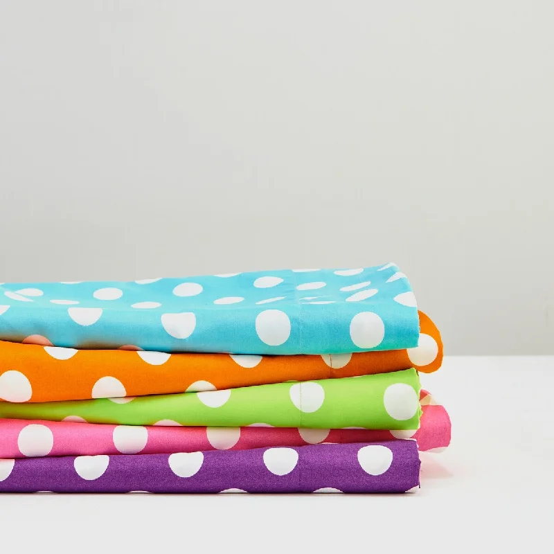 Rayon - Cotton Sheets for a Breathable and Soft BlendSL SPIRIT LINEN HOME EST. 1988 Polka Dot Sheet Set - Soft Bedding Set, Lightweight and Breathable