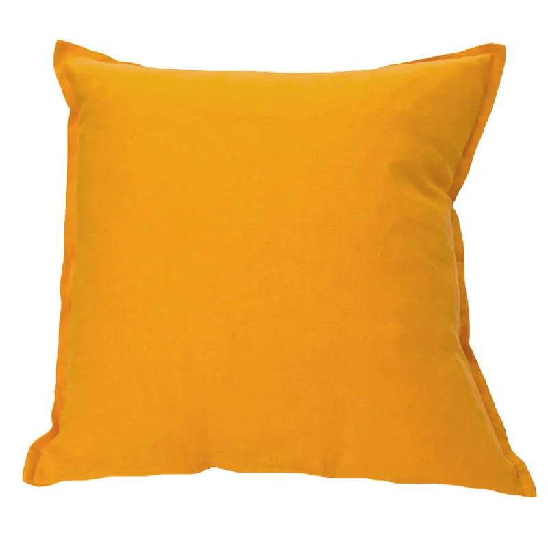 Adjustable Pillows for Customized ComfortLinen Cushion Cover Ochre