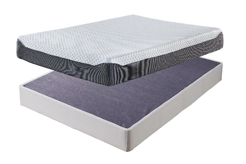 Innerspring mattresses with coil counts for support10 Inch Chime Elite Mattress with Foundation