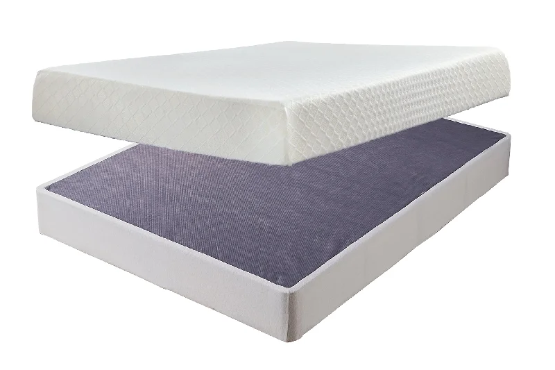 Innerspring mattresses with coil counts for support10 Inch Chime Memory Foam Mattress with Foundation