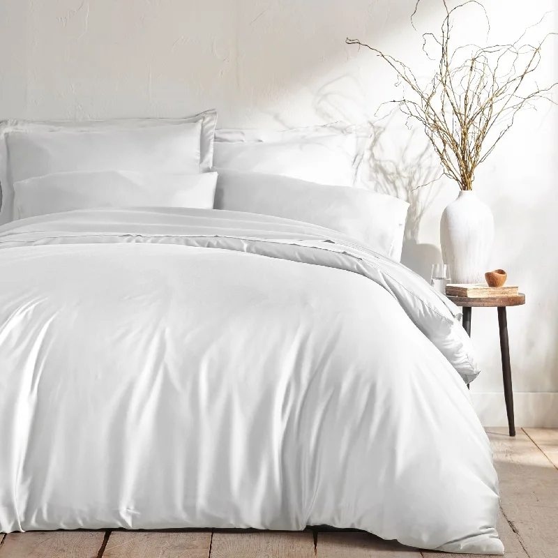 Moisture - wicking duvet covers to prevent night sweats100% Bamboo Viscose Duvet Cover Set