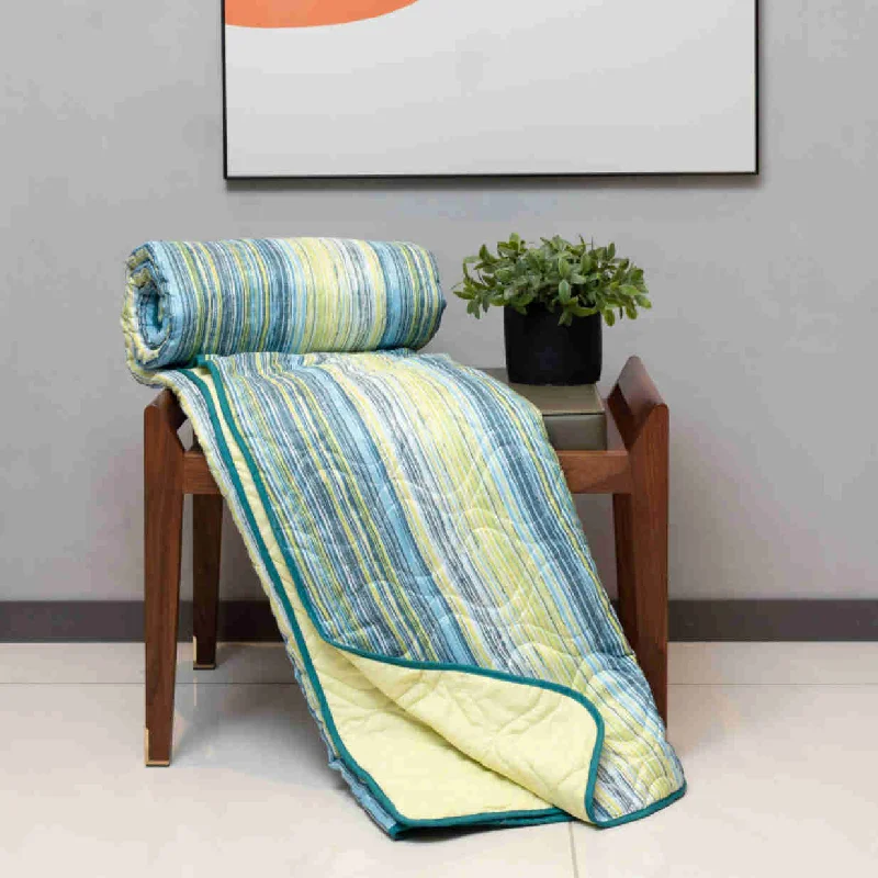 Rayon from bamboo blankets for a silky and breathable feelMicrofiber 120 GSM All Season AC Blanket / Dohar for bedroom - London