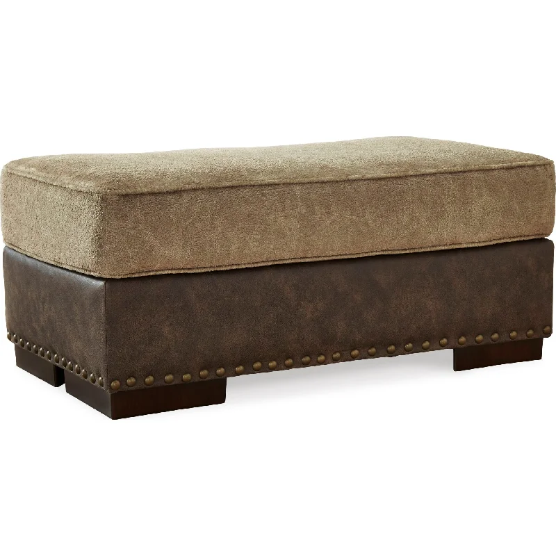 Wool - filled mattresses for natural insulation and moisture - wickingAlesbury Ottoman - Chocolate