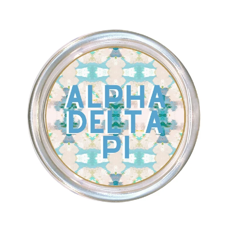 Allergy - friendly duvet covers for bedrooms with sensitive air qualityAlpha Delta Pi Large Glass Coaster