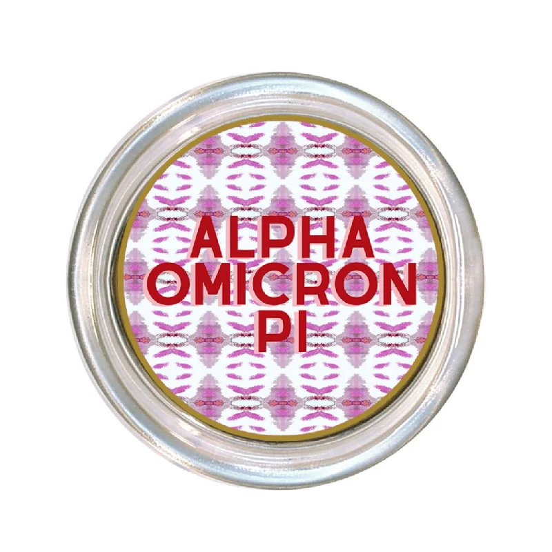 Allergy - friendly duvet covers for bedrooms with sensitive air qualityAlpha Omnicron Pi Large Glass Coaster