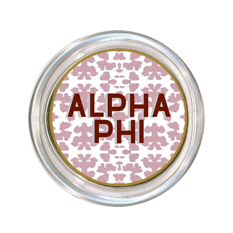 Stain - resistant duvet covers for easy maintenanceAlpha Phi Large Glass Coaster