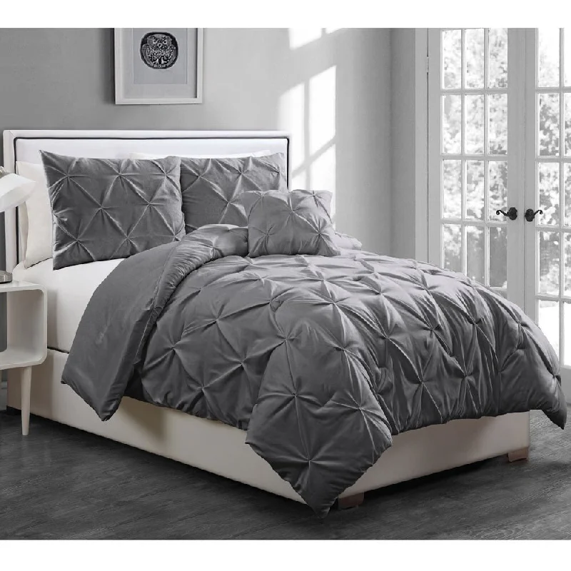 Duck down comforters with a softer feel and good warmth retentionAvondale Manor Annabelle 4-piece Comforter Set