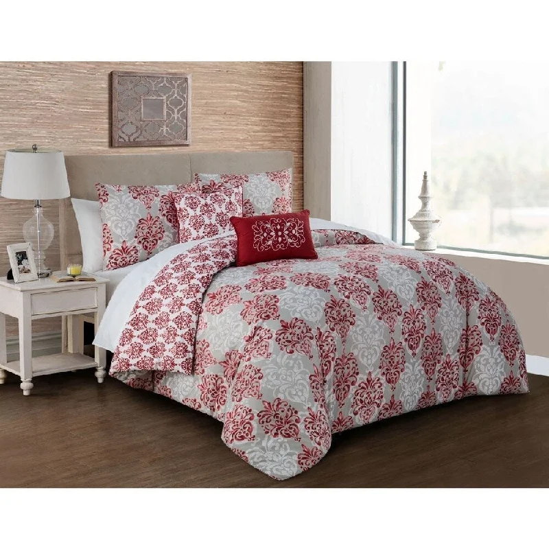 Wool - filled comforters with natural moisture - wicking and temperature - regulating featuresAvondale Manor Delphine 5-piece Comforter Set