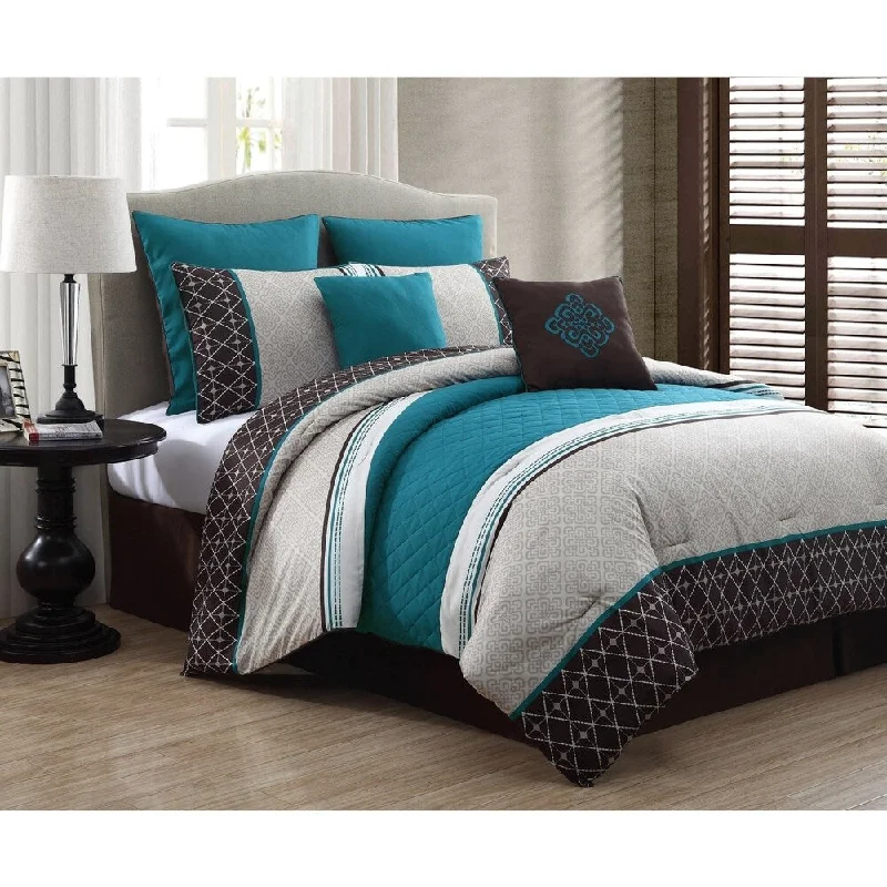 Wool - filled comforters with natural moisture - wicking and temperature - regulating featuresAvondale Manor Phyllis 8-piece Comforter Set