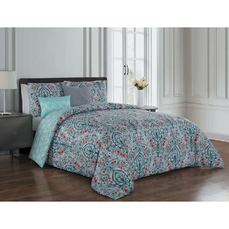 Wool - filled comforters with natural moisture - wicking and temperature - regulating featuresAvondale Manor Trista 5-piece Comforter Set