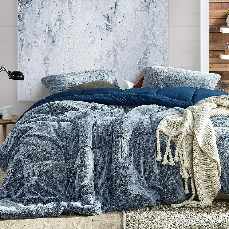 Latex - filled comforters with a bouncy texture and good supportAww Buddy - Coma Inducer® Oversized Comforter Set - Dark Denim