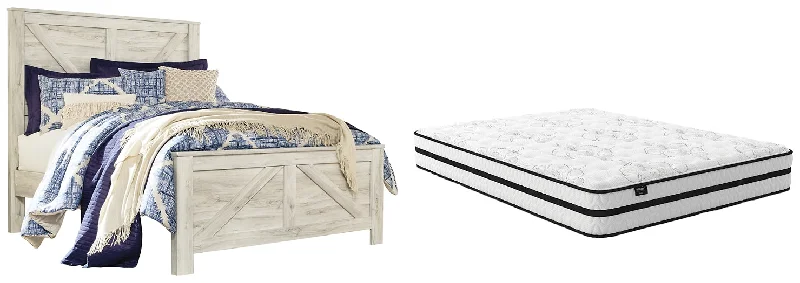 Latex mattresses with natural bounce and breathabilityBellaby Queen Panel Bed with Mattress