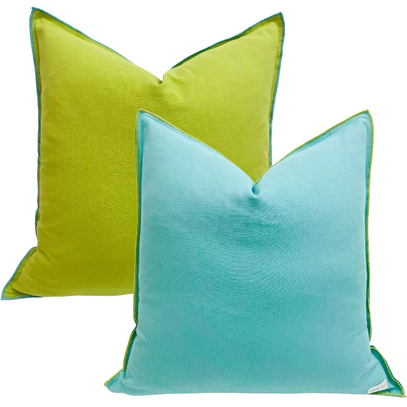 Clearance - priced duvet covers for a great deal on last - season modelsBed duvet covers to enhance the comfort and aesthetics of the bedroomBlue/Green Two-Toned 22x22 Decorative Pillow