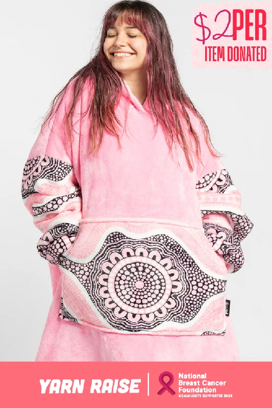 Chenille blankets with a thick and fuzzy textureBoobie Sista Oversized Hooded Blanket