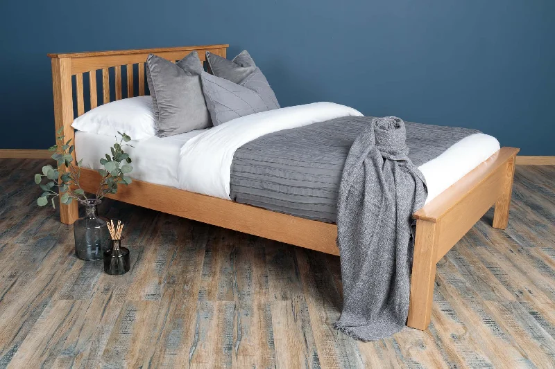 Organic cotton mattresses for a chemical - free sleep surfaceBoston Solid Natural Oak Bed Frame - Low Foot End - 5ft King Size