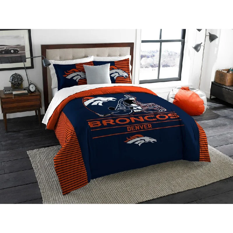 Full - size comforters suitable for full - sized beds in guest rooms or small bedroomsBroncos King Comforter Set