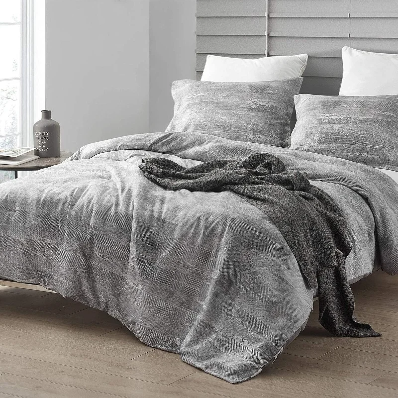 Wool - filled comforters with natural moisture - wicking and temperature - regulating featuresBrucht Designer Supersoft Oversized Comforter - Icelandic Crevasse - White/Gray