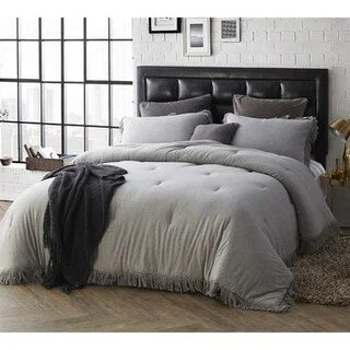 Synthetic - filled comforters like polyester for affordability and hypoallergenic propertiesBYB Jersey Knit Oversized Comforter