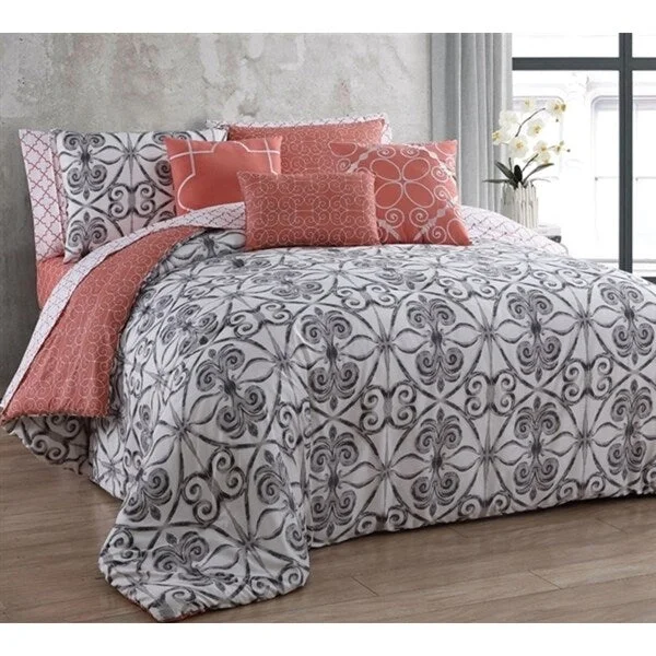 Full - size comforters suitable for full - sized beds in guest rooms or small bedroomsBYB Paloma Comforter (Shams Not Included)