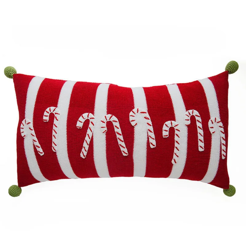 King - size blankets to cover large beds comfortablyCandy Cane Lumbar Pillow