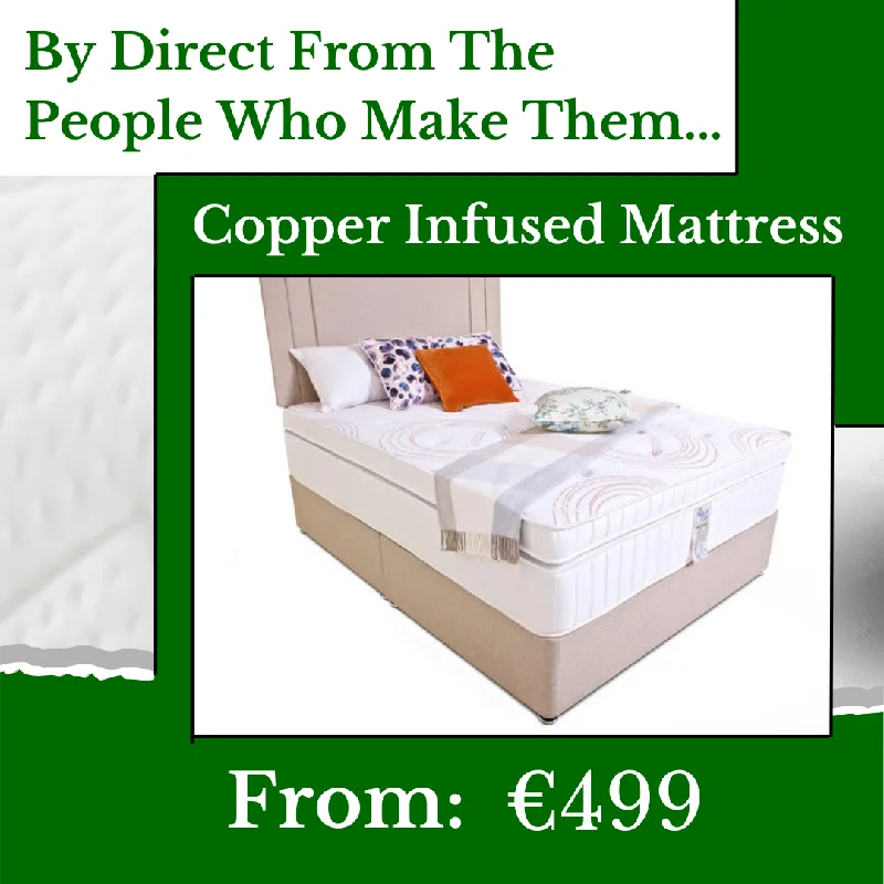 Memory foam mattresses for pressure relief and contouringCopper Infused Mattress