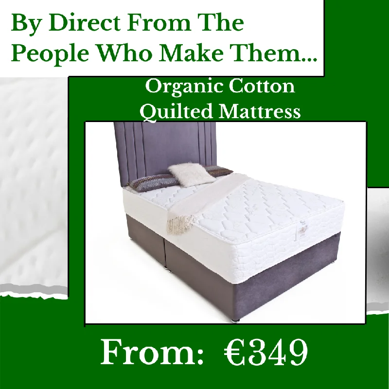 Latex mattresses with natural bounce and breathabilityOrganic Cotton Quilted Mattress