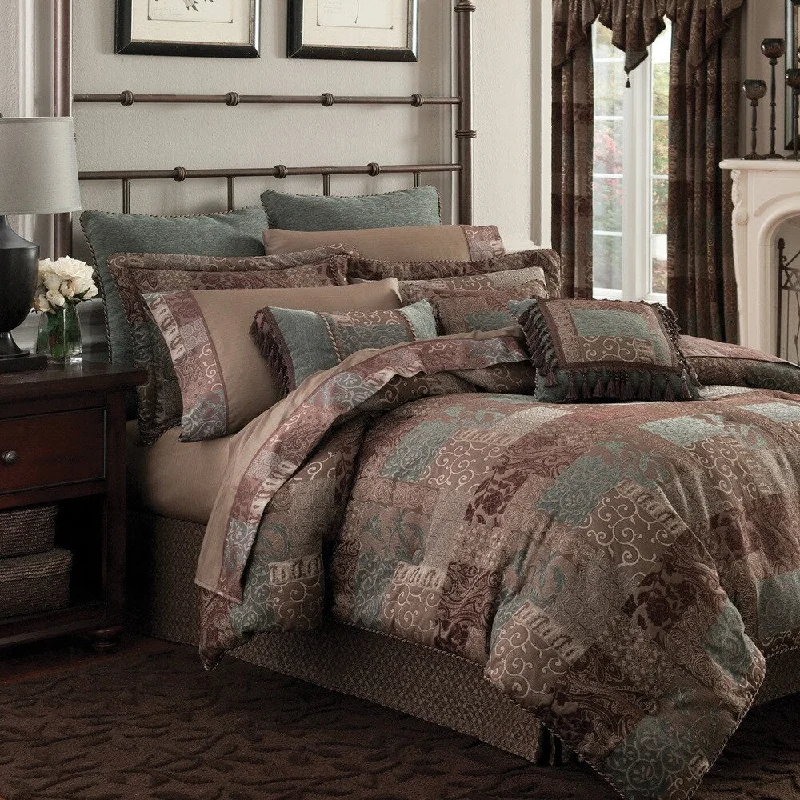 King - size comforters to fit large king - sized beds perfectlyCroscill Galleria Brown Opulent Chenille Jacquard Woven 4-piece Comforter Set