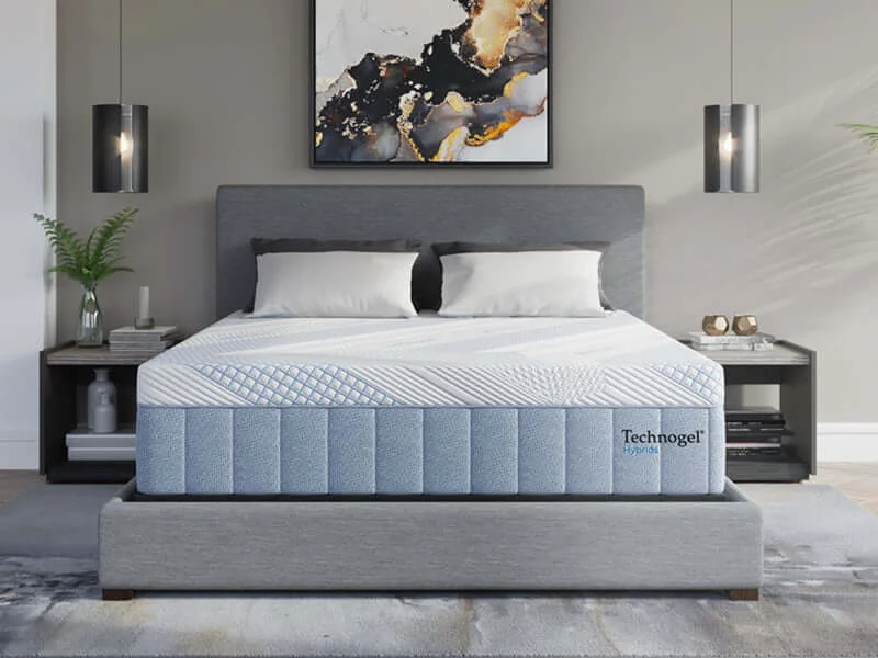 Queen - size mattresses for couples and standard bedroomsDiamond Technogel® Technology Melodia 14" Medium Firm Hybrid Mattress