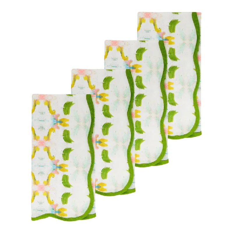 King - size duvet covers to fit large king - sized beds perfectlyDogwood Scalloped Dinner Napkins