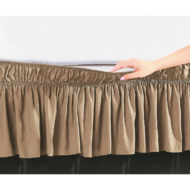 Easy Wrap Platform-Free 16-inch Drop Bed Skirt