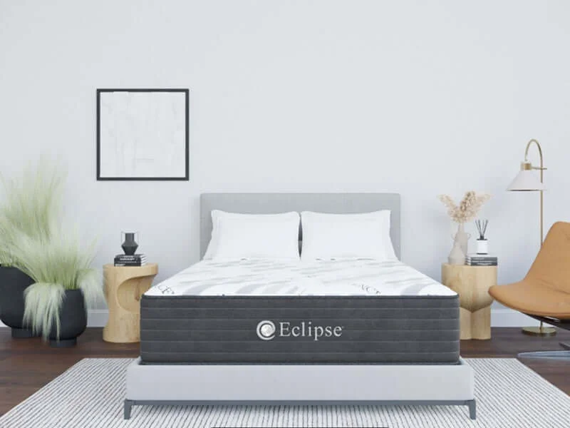 Hybrid mattresses combining foam and innerspring technologyEclipse Cares Collection Ease Hybrid 10" Firm Mattress