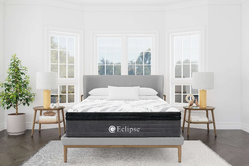 Wool - filled mattresses for natural insulation and moisture - wickingEclipse Cares Collection Peacefulness Hybrid 12" Medium Mattress