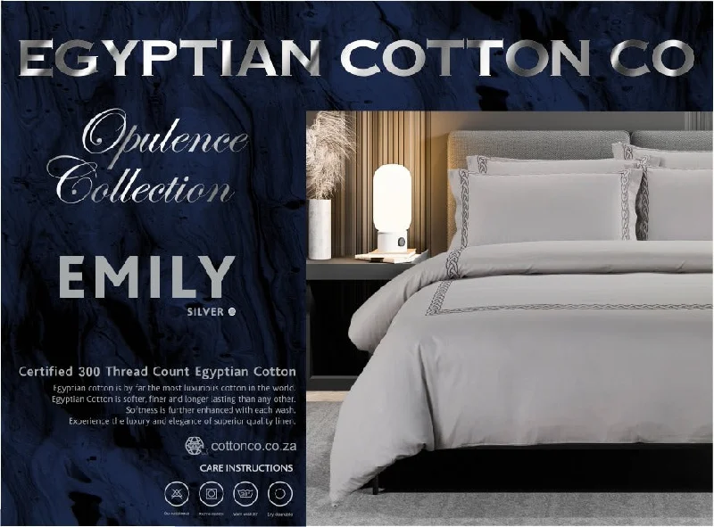 Dry - clean - only duvet covers with high - end materials and delicate designsEmily Egyptian Cotton Duvet Cover