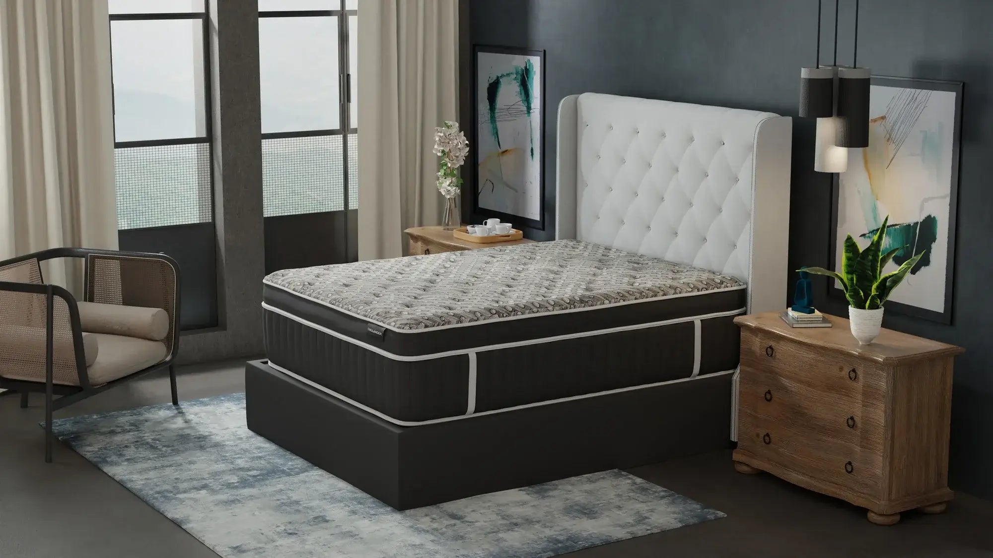 Natural latex and organic cotton blend mattressesEnglander The Supreme Collection Allendale Royal Firm Euro Top 16" Mattress