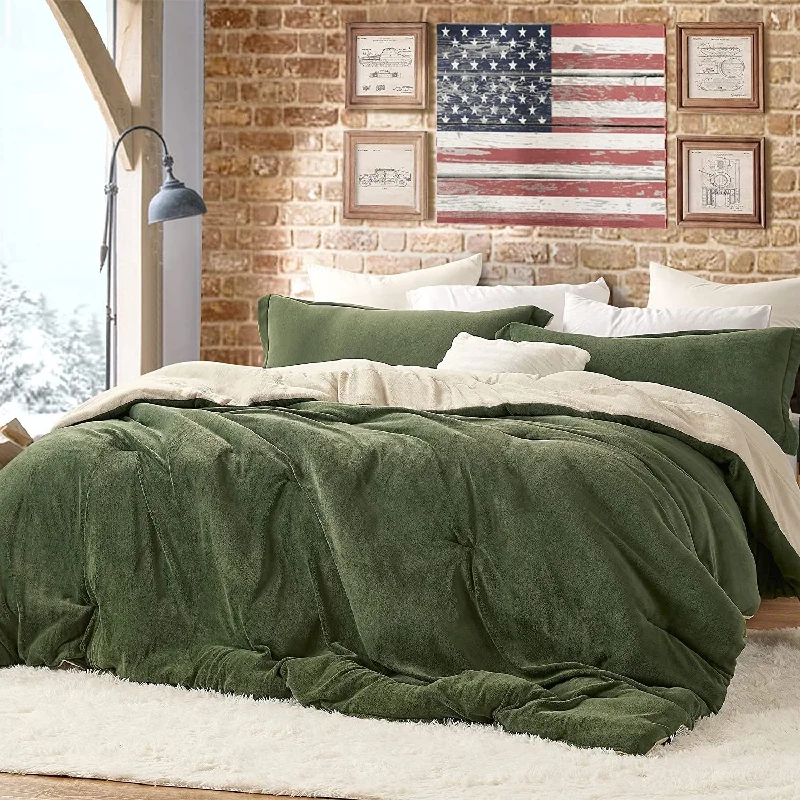 Latex - filled comforters with a bouncy texture and good supportEven Heroes Need Sleep - Coma Inducer® Oversized Comforter Set - Bravo Zulu