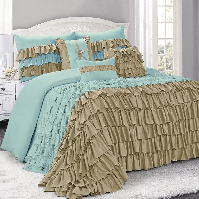 Cotton - filled comforters for a breathable and natural sleep experienceFashion Street Brise Ruffled 7-piece Comforter Set